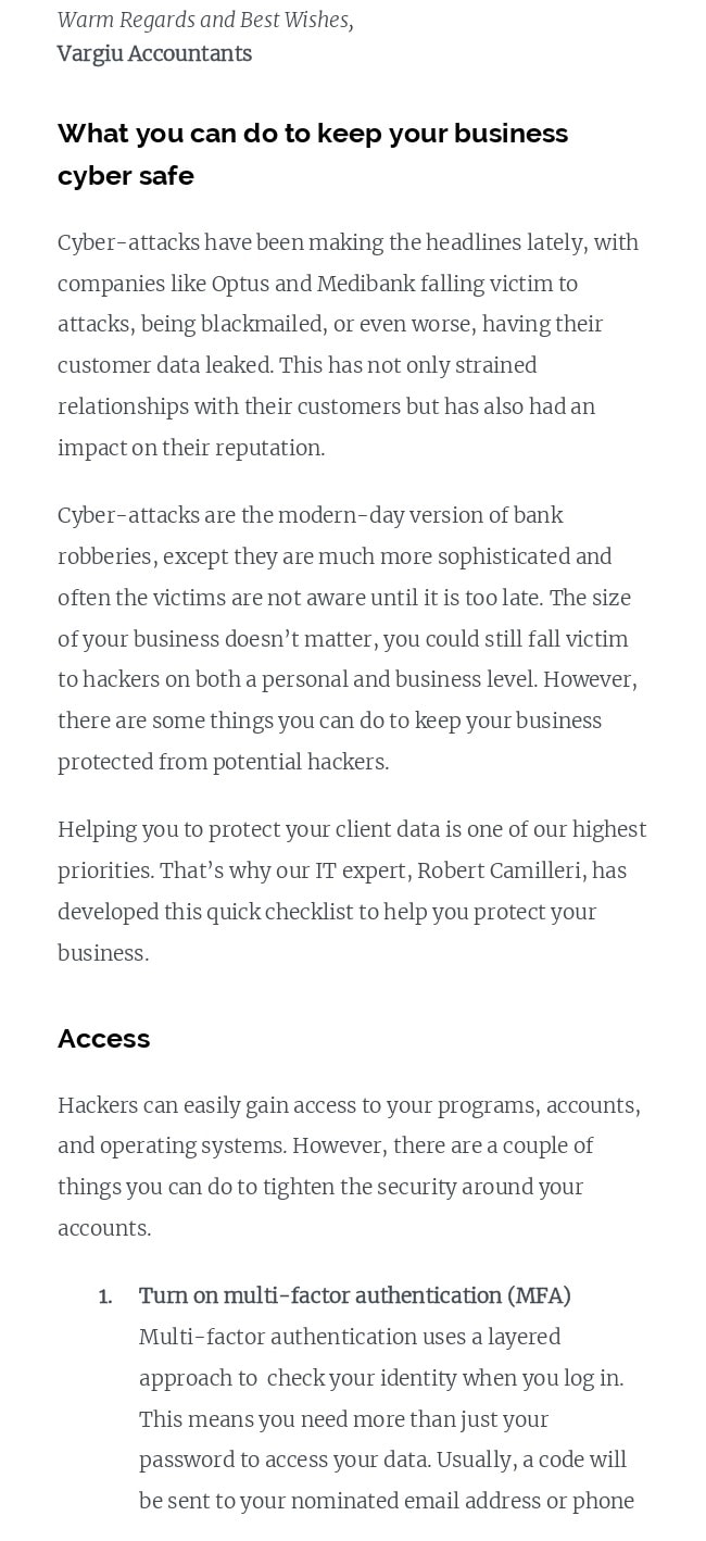 Cyber Update – Summer 2022, page 2 of 5