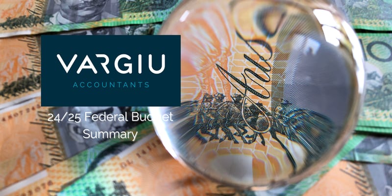 Federal Budget 2024/25 Summary